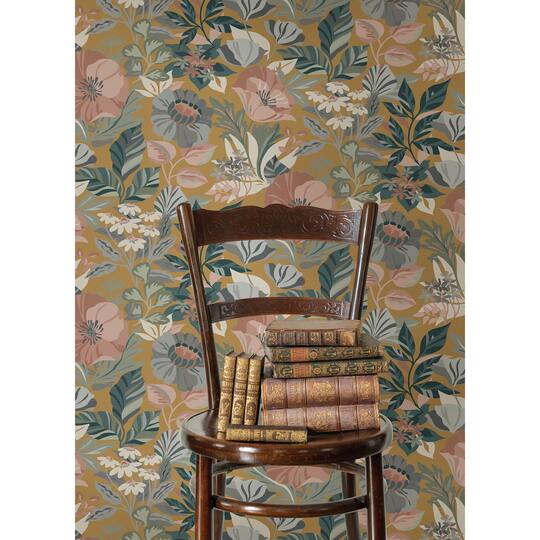 RoomMates Poppy Fields Peel & Stick Wallpaper